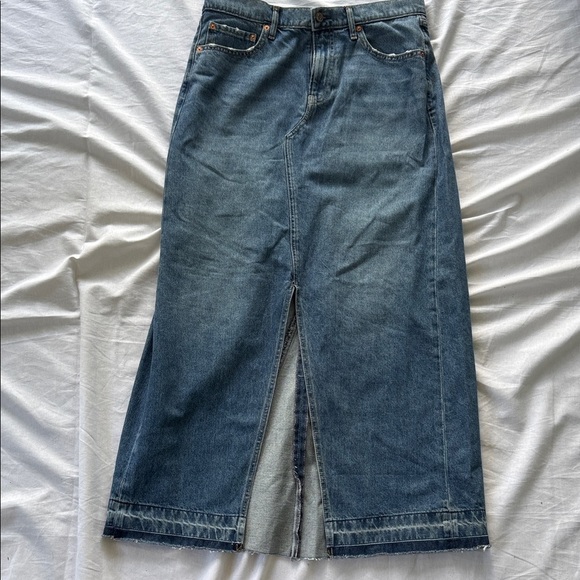 GAP Women's Blue MAXI Denim Skirt - Picture 1 of 6